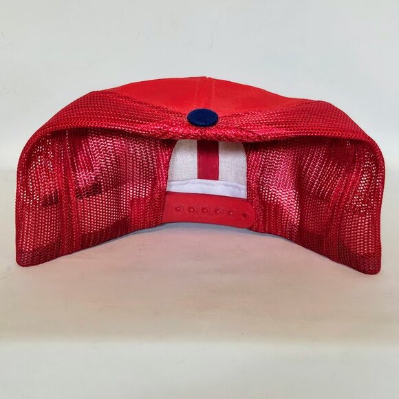 VTG 80 s New England Patriots Mesh Sports Specialties Trucker Hat NFL NWOT - Picture 5 of 7